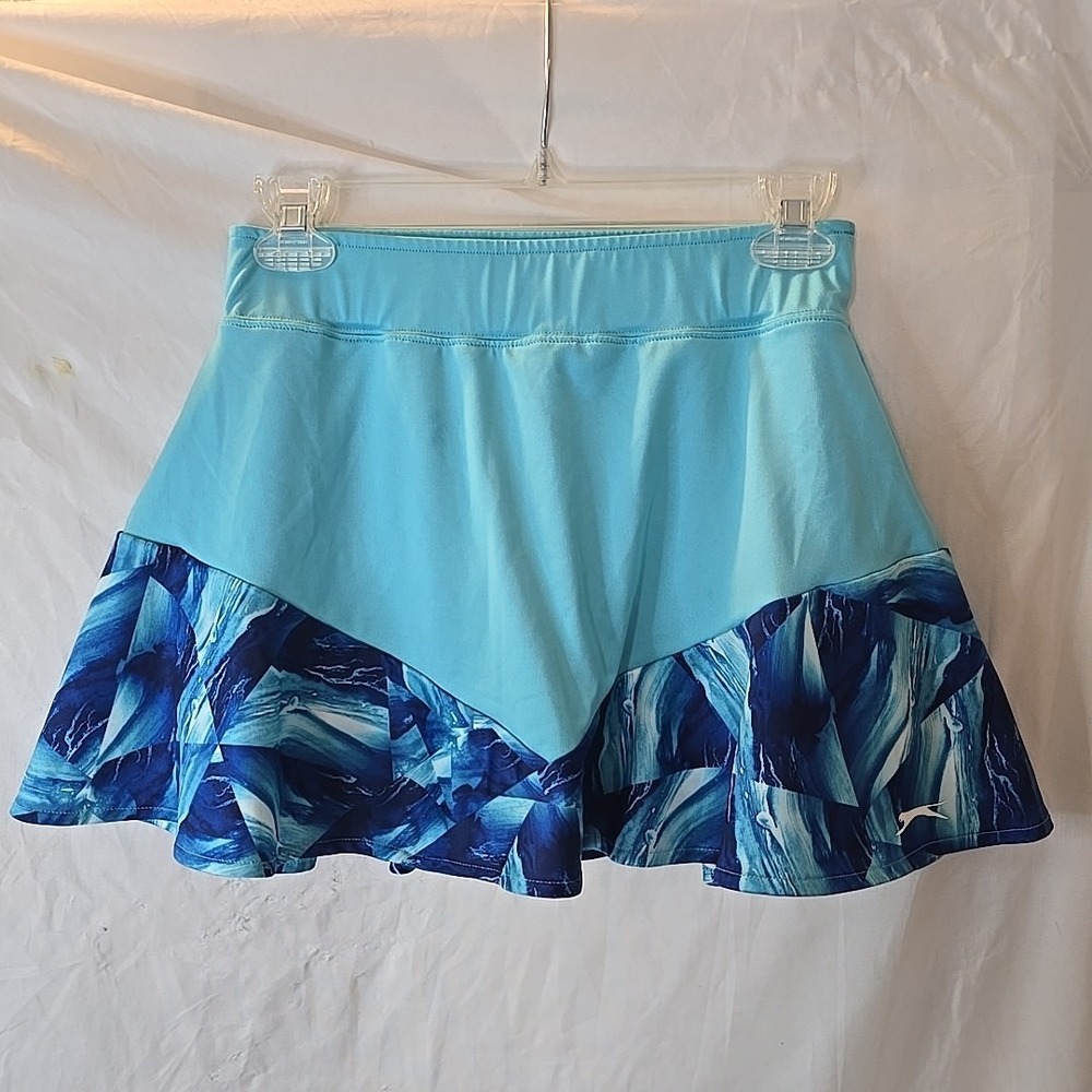 Slazenger Tennis Women's Size S Turquoise Blue‎ Skort Golf Pickleball Tennis